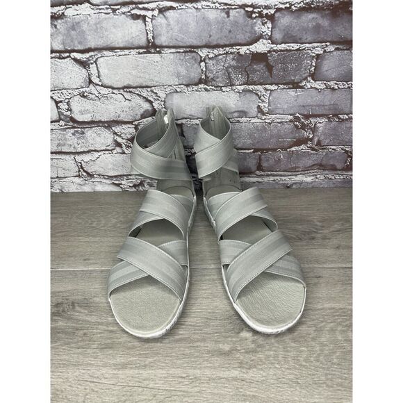 Sorel Out ‘N About Plus Light Grey Textile Spandex Strap Sandals Women 12M US/43 - Picture 14 of 16
